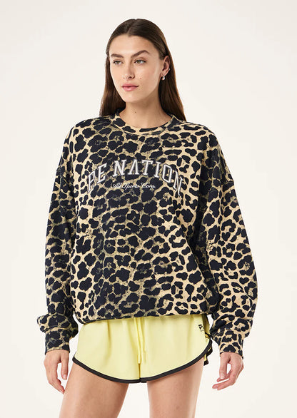 Heritage Sweat - Leopard Print Multi