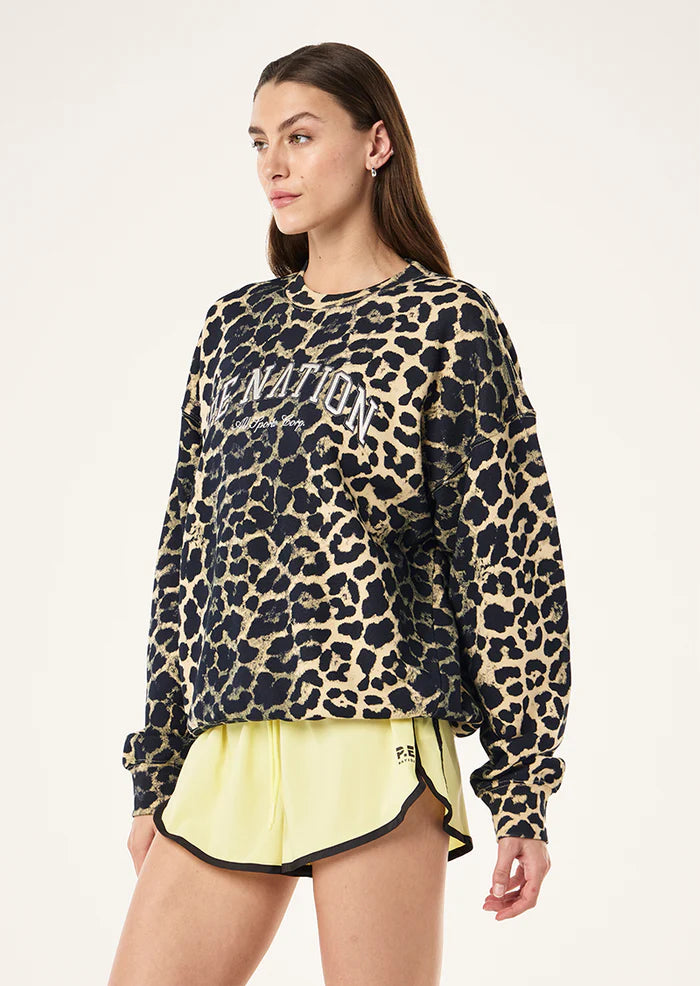 Heritage Sweat - Leopard Print Multi