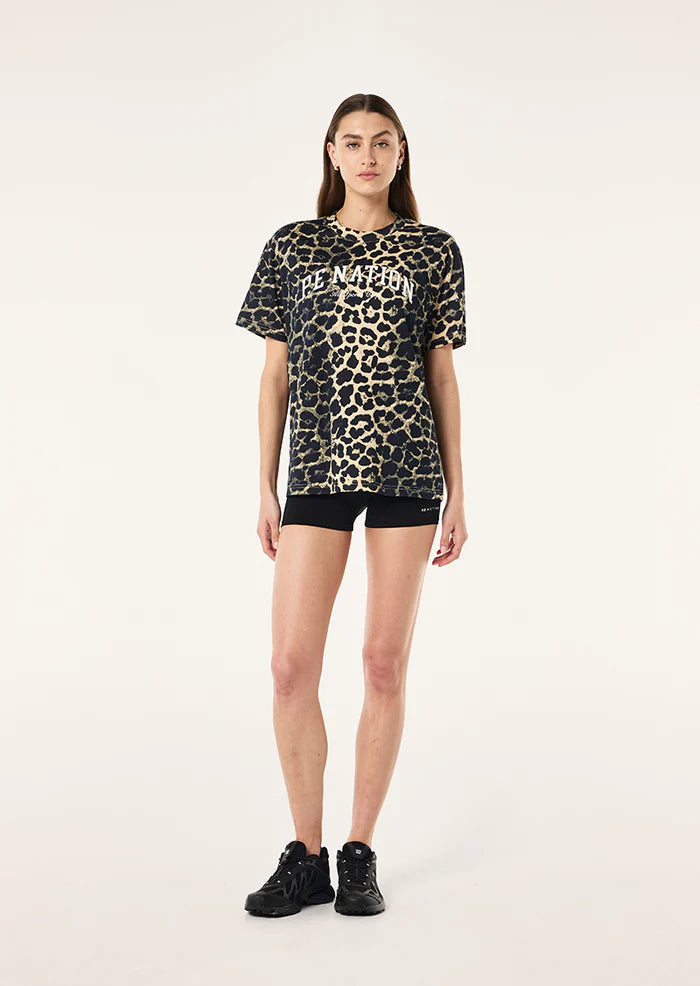 Heritage Tee - Leopard Print Multi