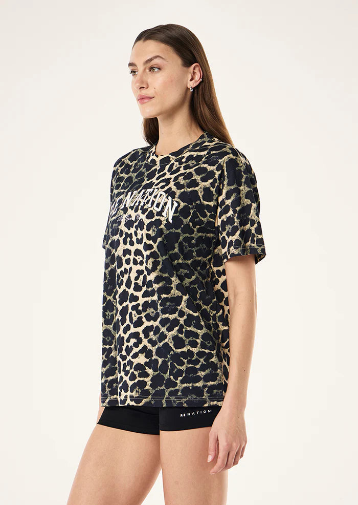 Heritage Tee - Leopard Print Multi