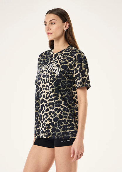 Heritage Tee - Leopard Print Multi