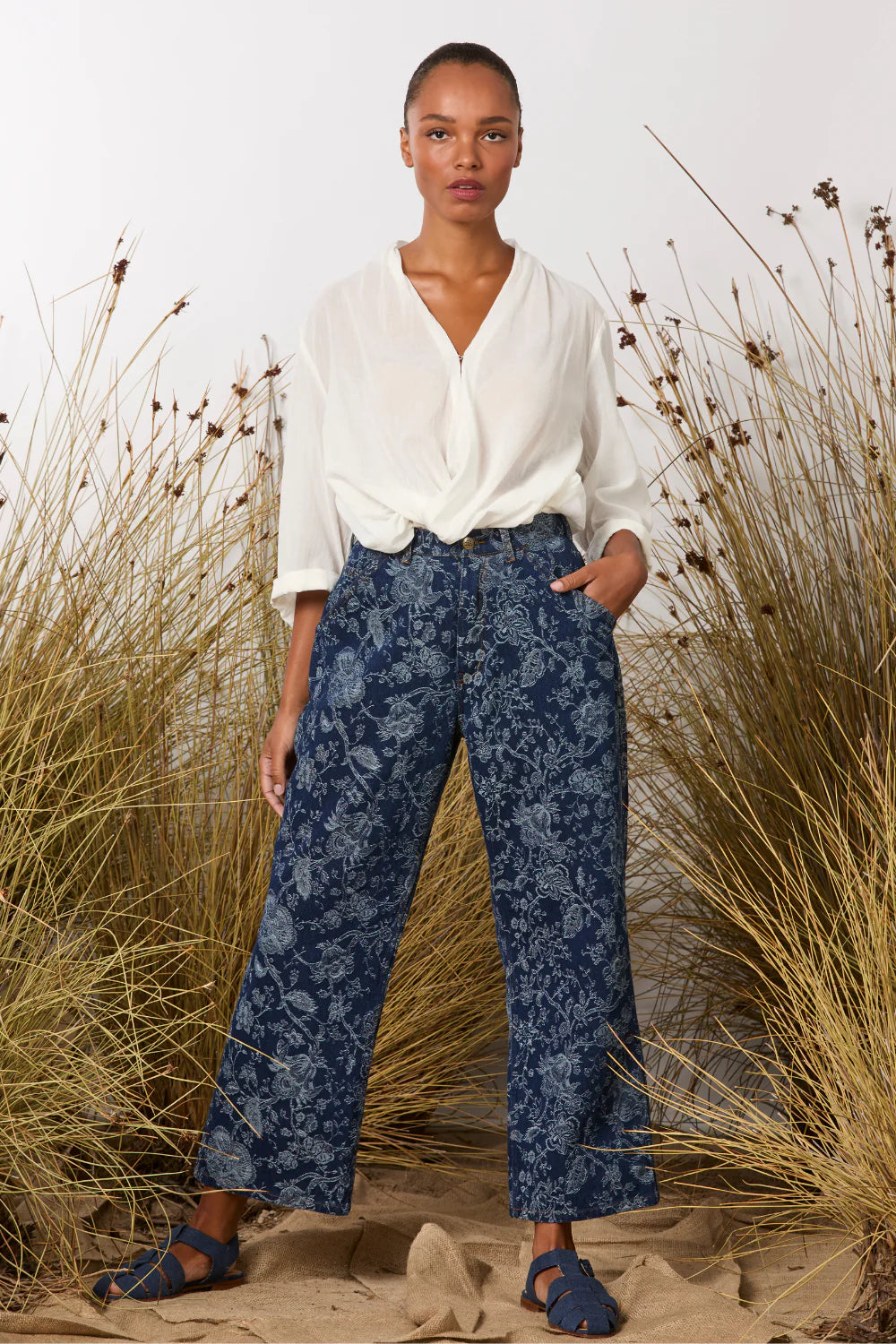 Disconnected Pant - Floral - Cotton