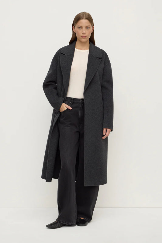Ivy Wool Coat - Charcoal Marle
