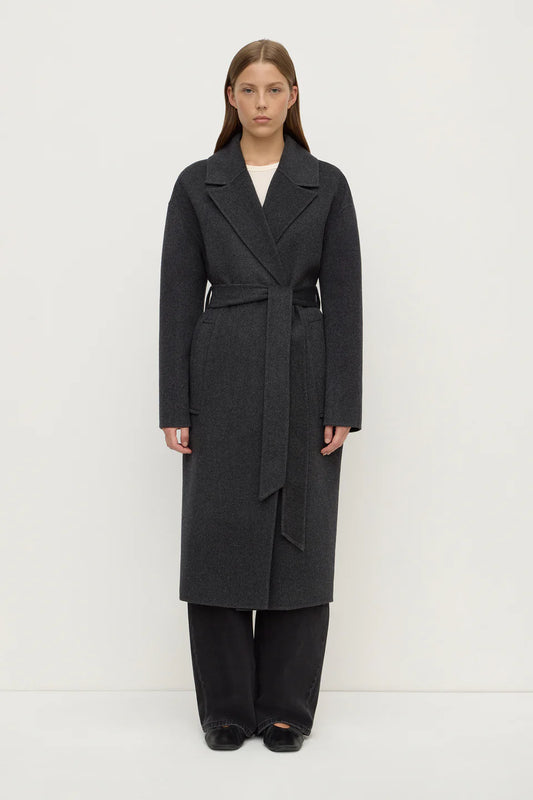 Ivy Wool Coat - Charcoal Marle
