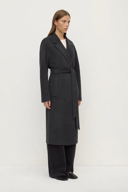 Ivy Wool Coat - Charcoal Marle