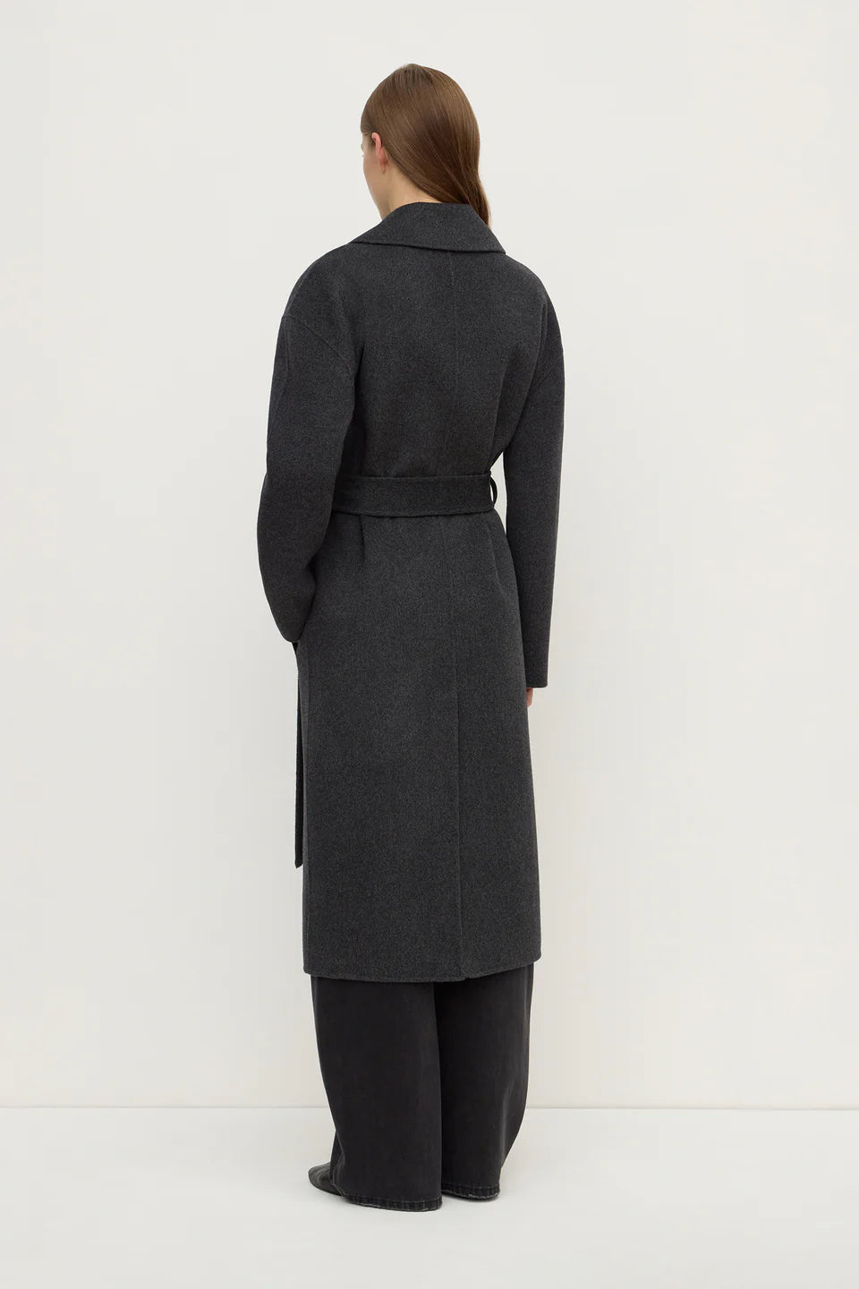 Ivy Wool Coat - Charcoal Marle