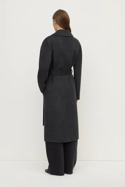 Ivy Wool Coat - Charcoal Marle