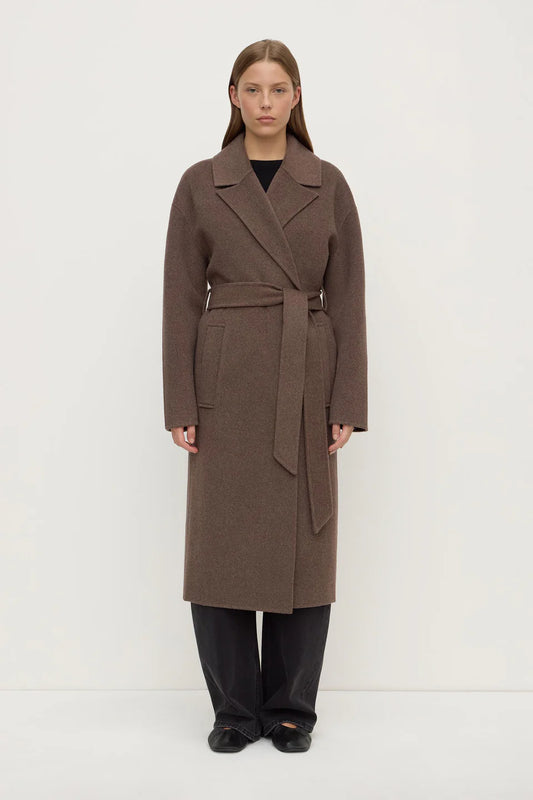 Ivy Wool Coat - Cocoa Marle
