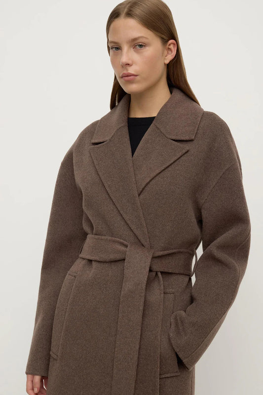 Ivy Wool Coat - Cocoa Marle