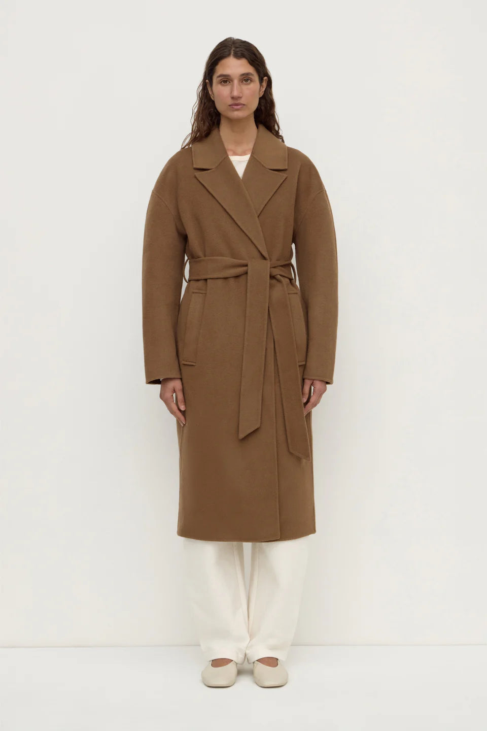Ivy Wool Coat - Oak