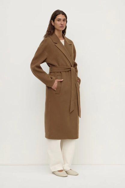 Ivy Wool Coat - Oak