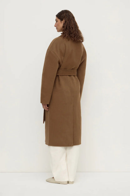 Ivy Wool Coat - Oak