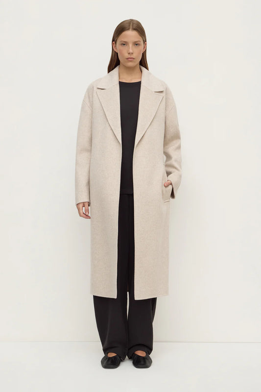 Ivy Wool Coat - Oat Marle