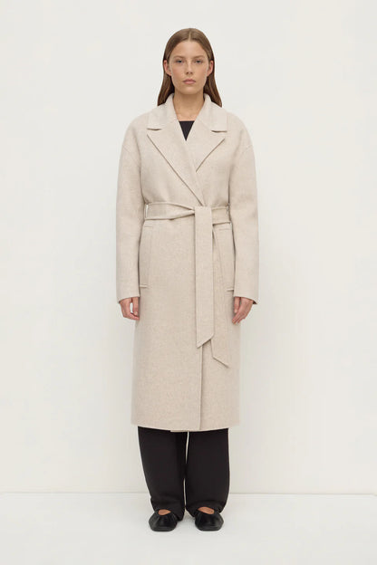 Ivy Wool Coat - Oat Marle
