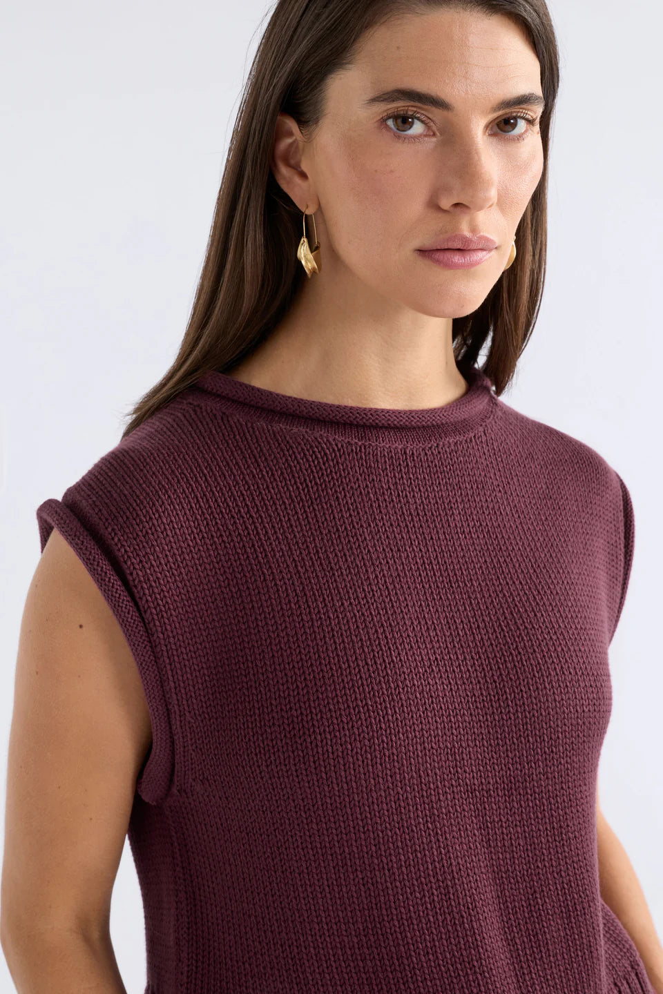 Lunel Knit Vest - Shiraz