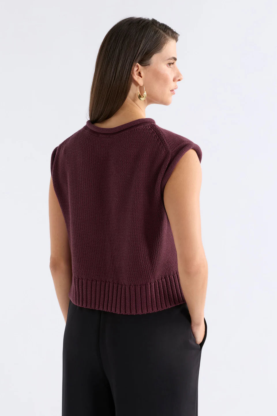 Lunel Knit Vest - Shiraz