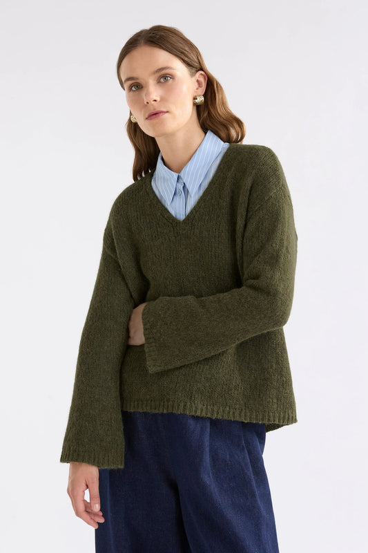 Anken Sweater - Dark Olive