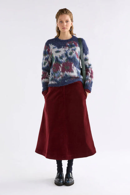 Rhoda Sweater - Black/Creme Multi