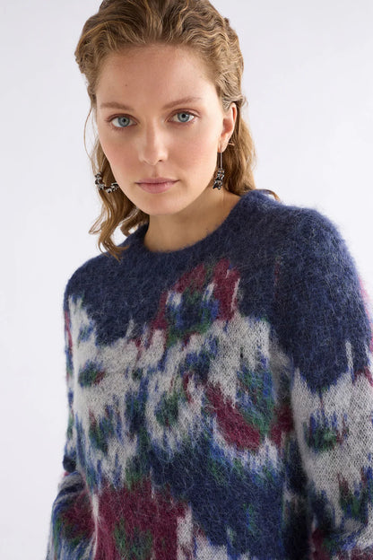 Rhoda Sweater - Black/Creme Multi