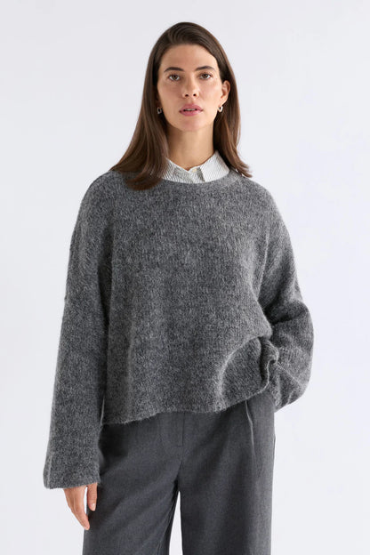 Agna Luna Sweater - Mid Grey Marle