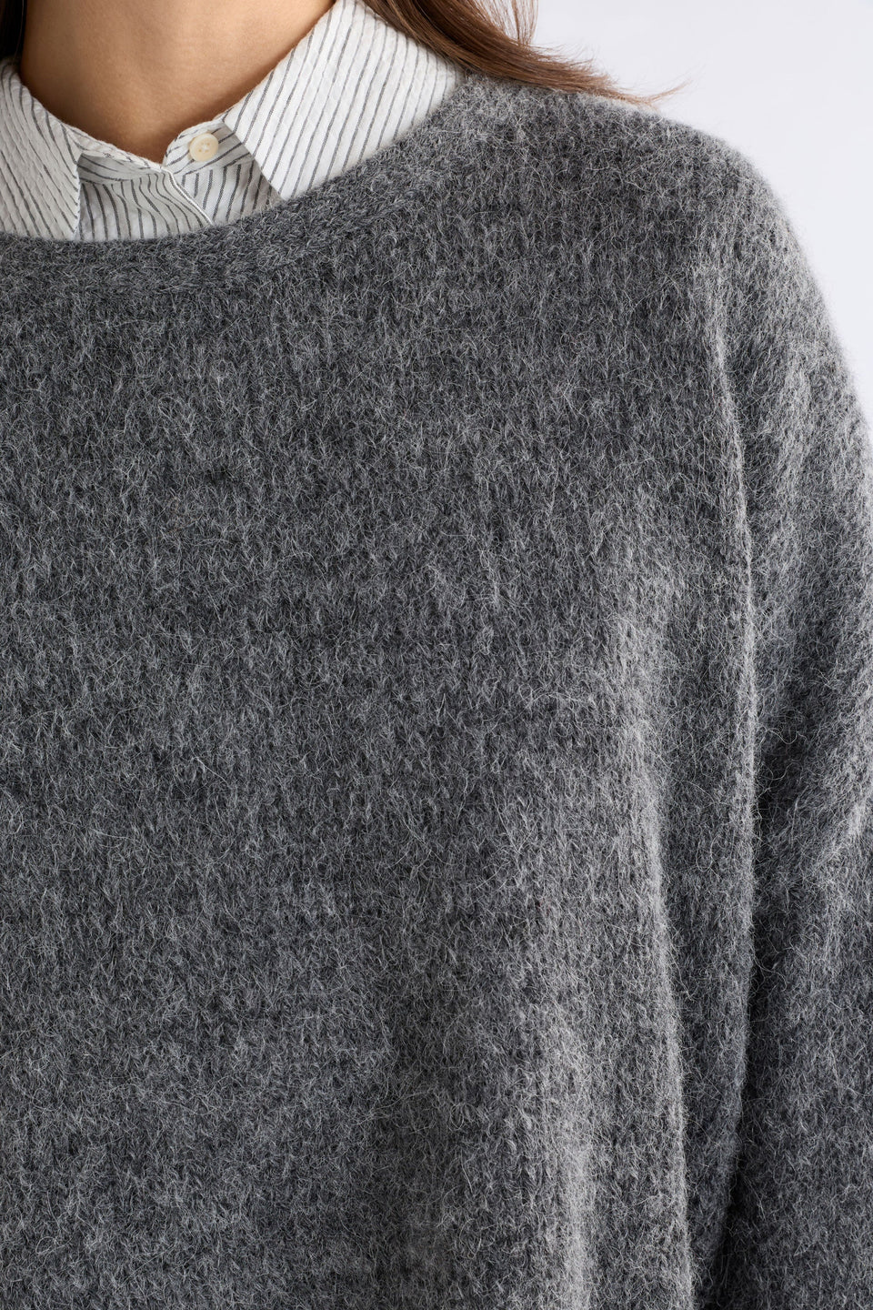 Agna Luna Sweater - Mid Grey Marle