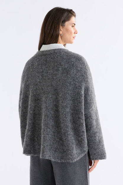 Agna Luna Sweater - Mid Grey Marle