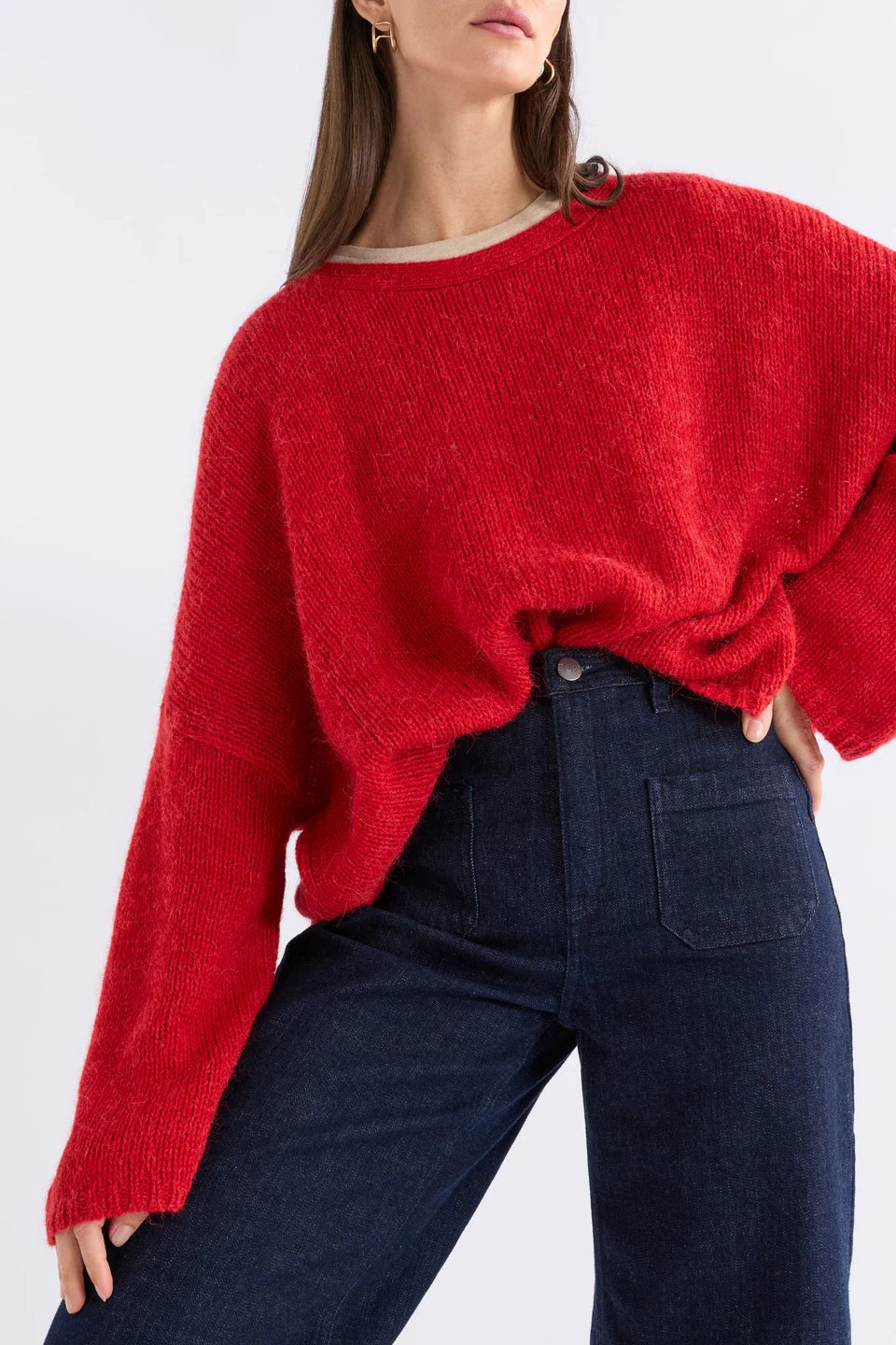 Agna Sweater - Flame Red