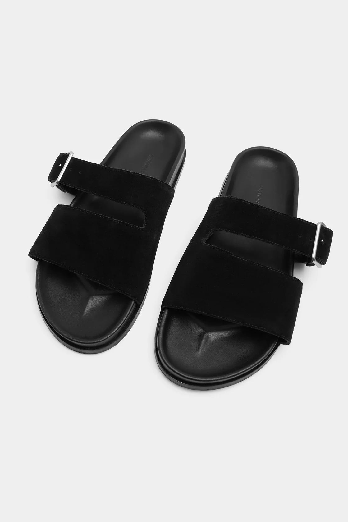 Kyah Suede Slide - Black