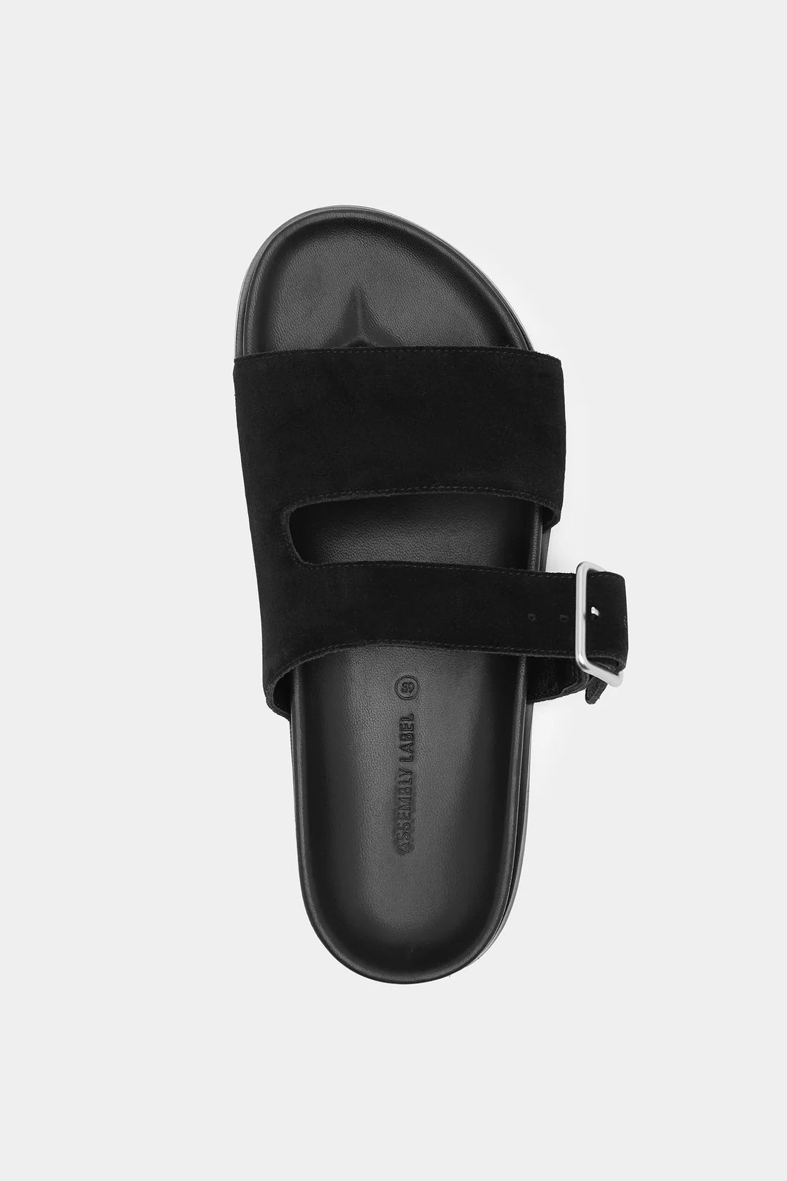 Kyah Suede Slide - Black