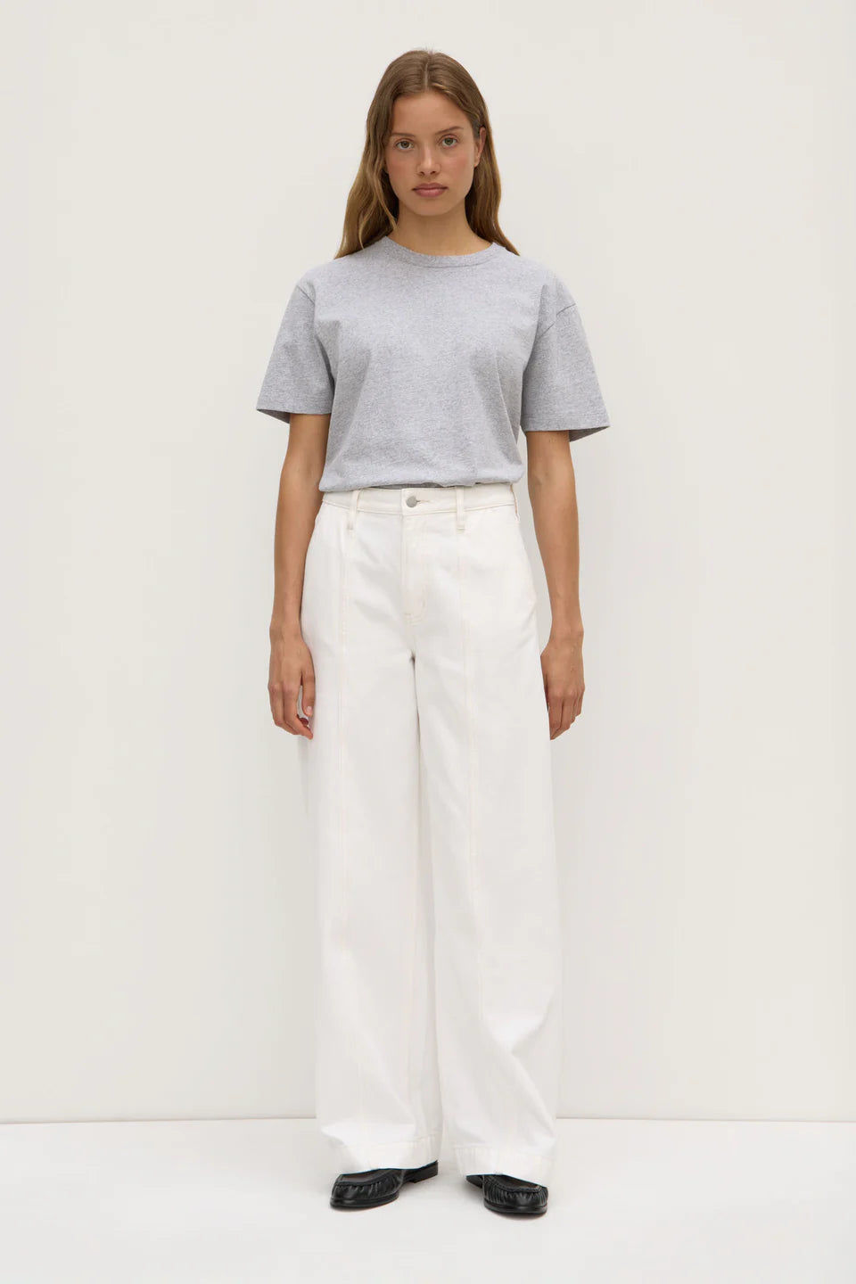 Lexi Wide Leg Jean - Vintage  White