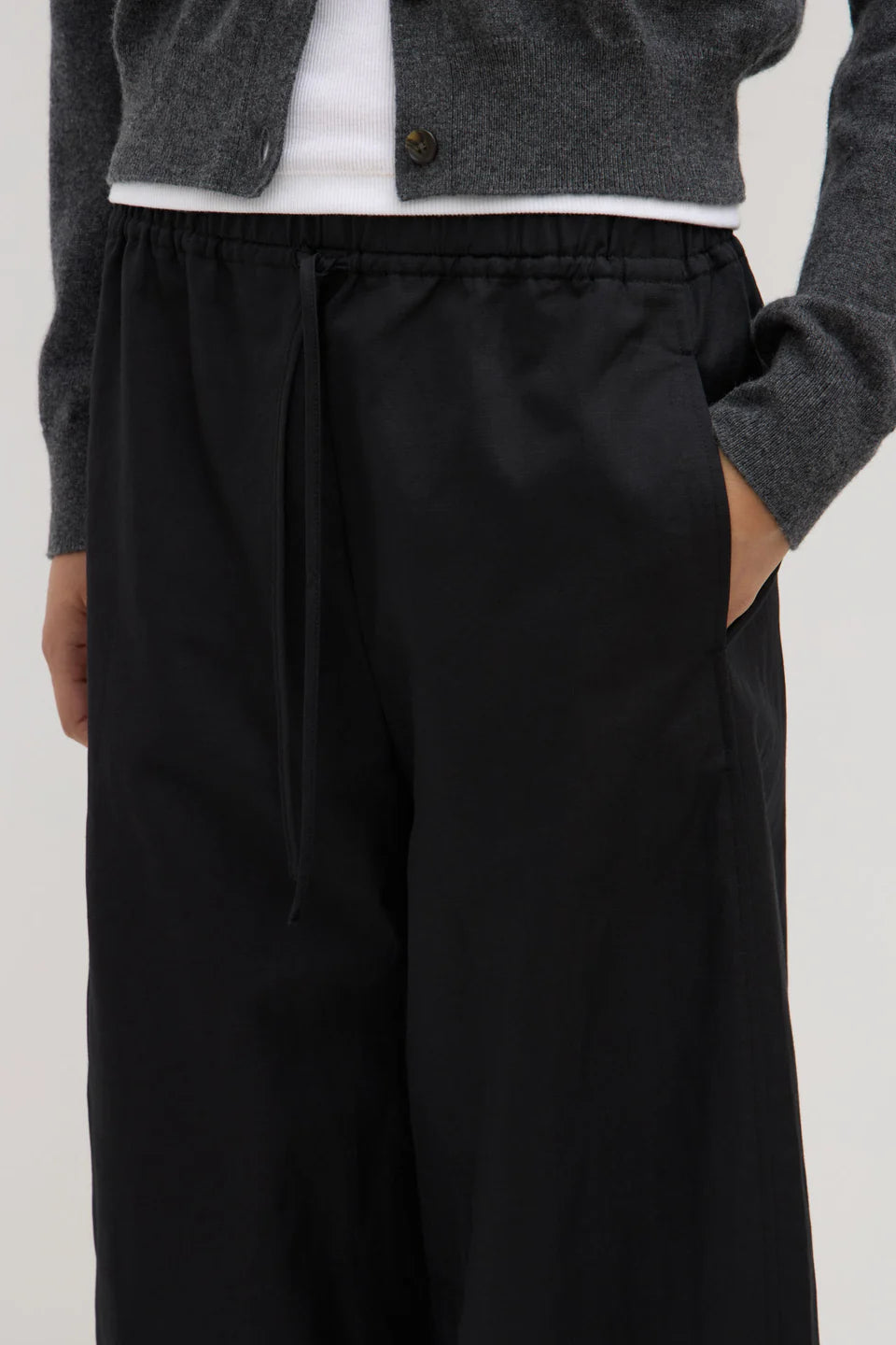 Loxley Cotton Blend Pant - Black