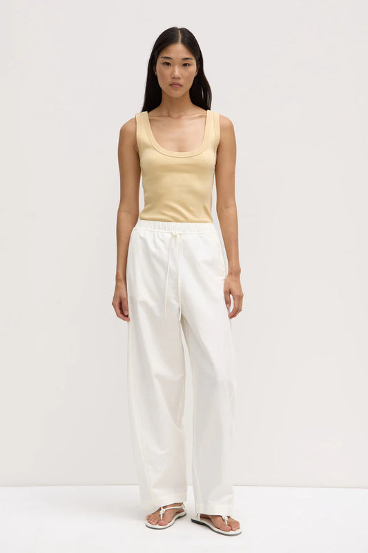 Loxley Cotton Blend Pant -White