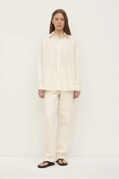Marigold Poplin LS Shirt - Butter