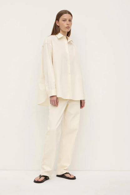 Marigold Poplin LS Shirt - Butter