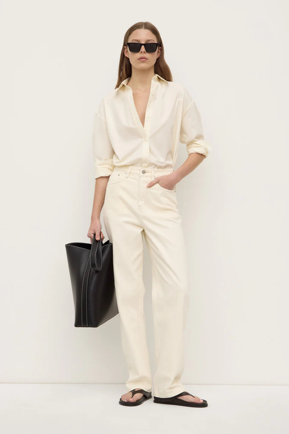 Marigold Poplin LS Shirt - Butter