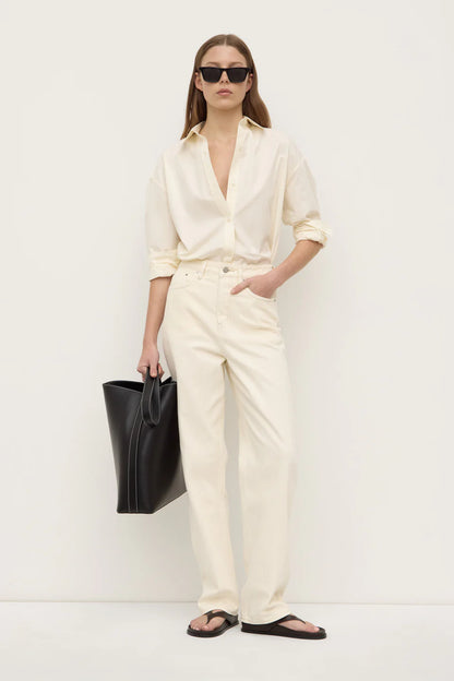 Marigold Poplin LS Shirt - Butter