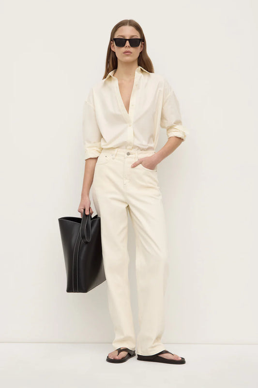 Marigold Poplin LS Shirt - Butter