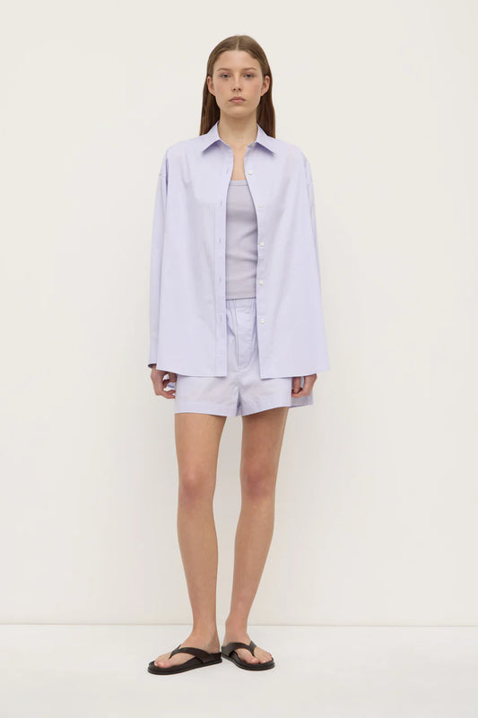 Marigold Poplin LS Shirt - Lilac