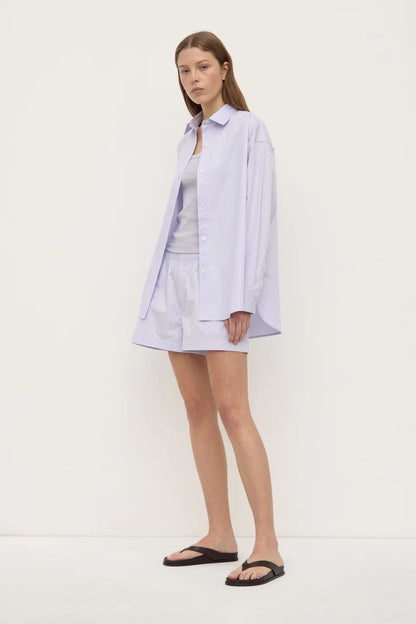 Marigold Poplin LS Shirt - Lilac