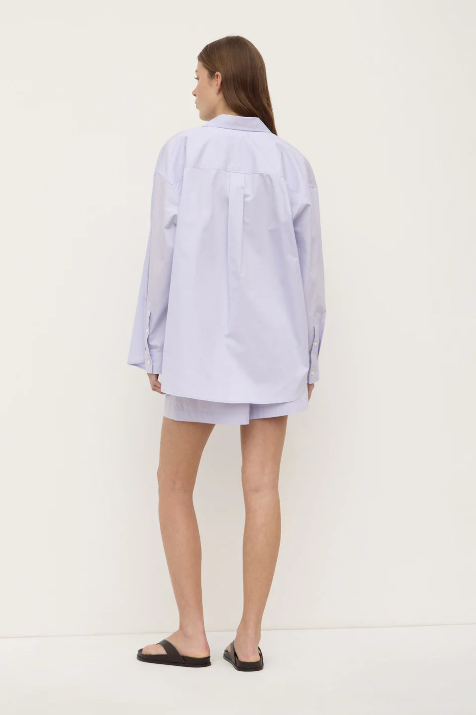 Marigold Poplin LS Shirt - Lilac