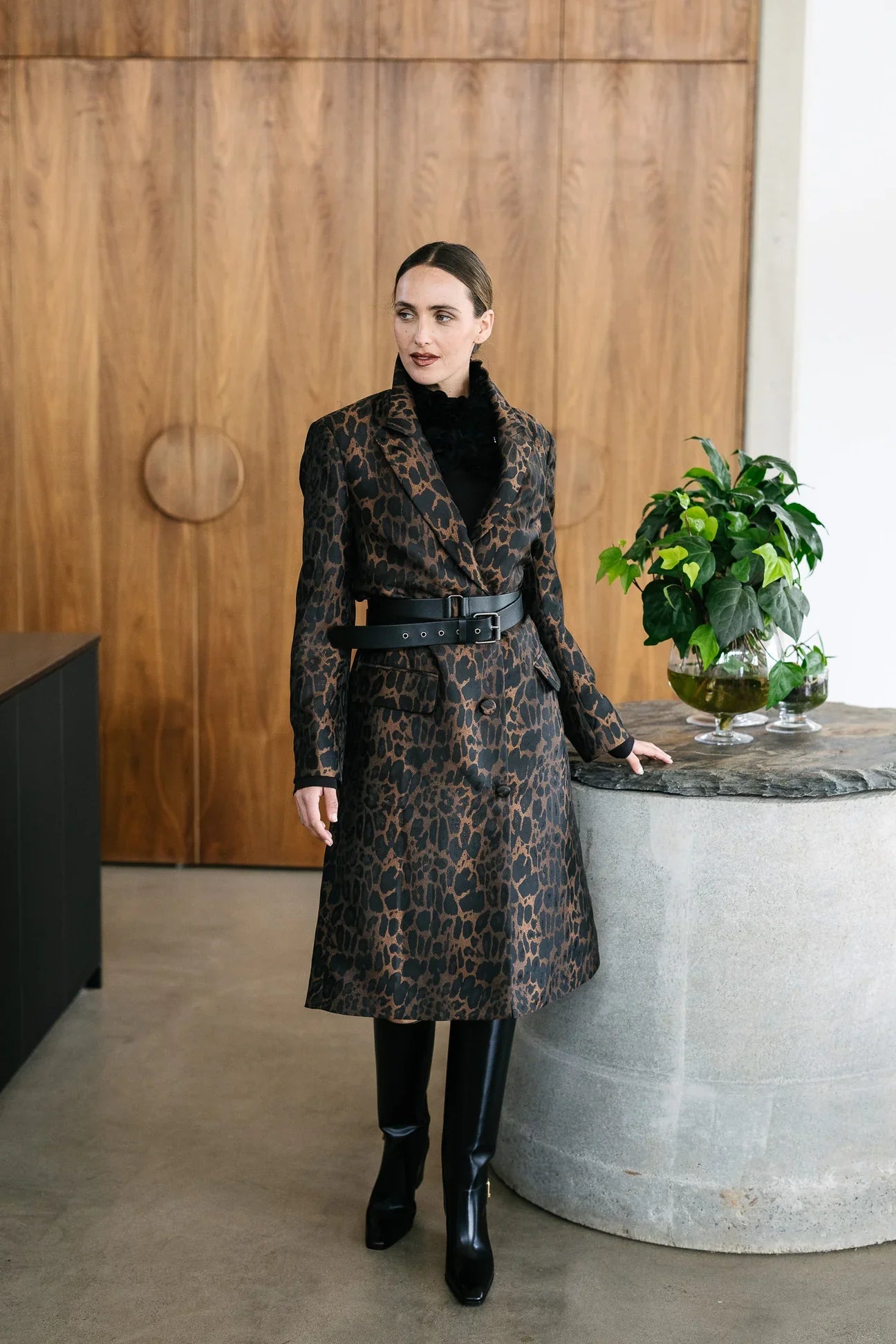 Bellhop Coat - Leopard