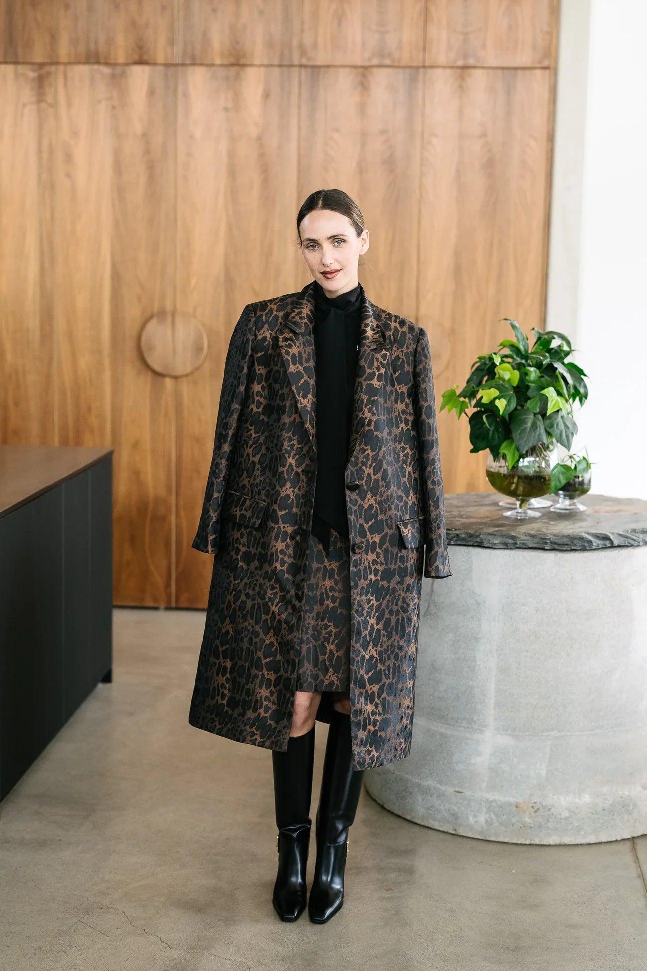 Bellhop Coat - Leopard