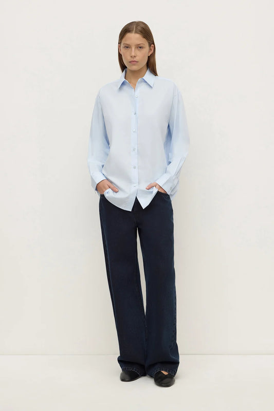Micha Poplin LS Shirt - Powder Blue