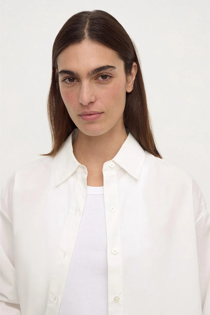 Micha Poplin LS Shirt - Vanilla