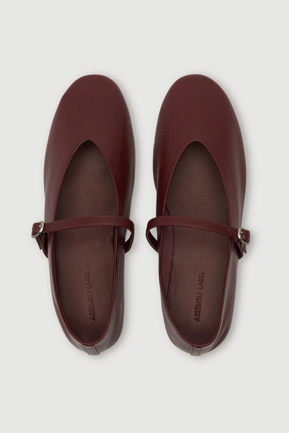 Millie Leather Ballet Flat - Raisin