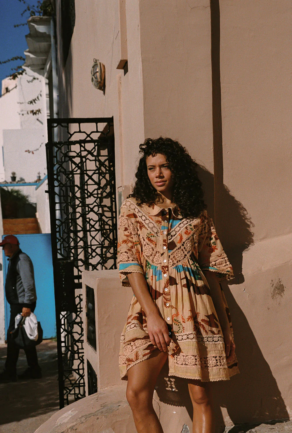 Nola Button Down Dress - Island