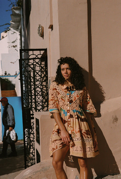 Nola Button Down Dress - Island
