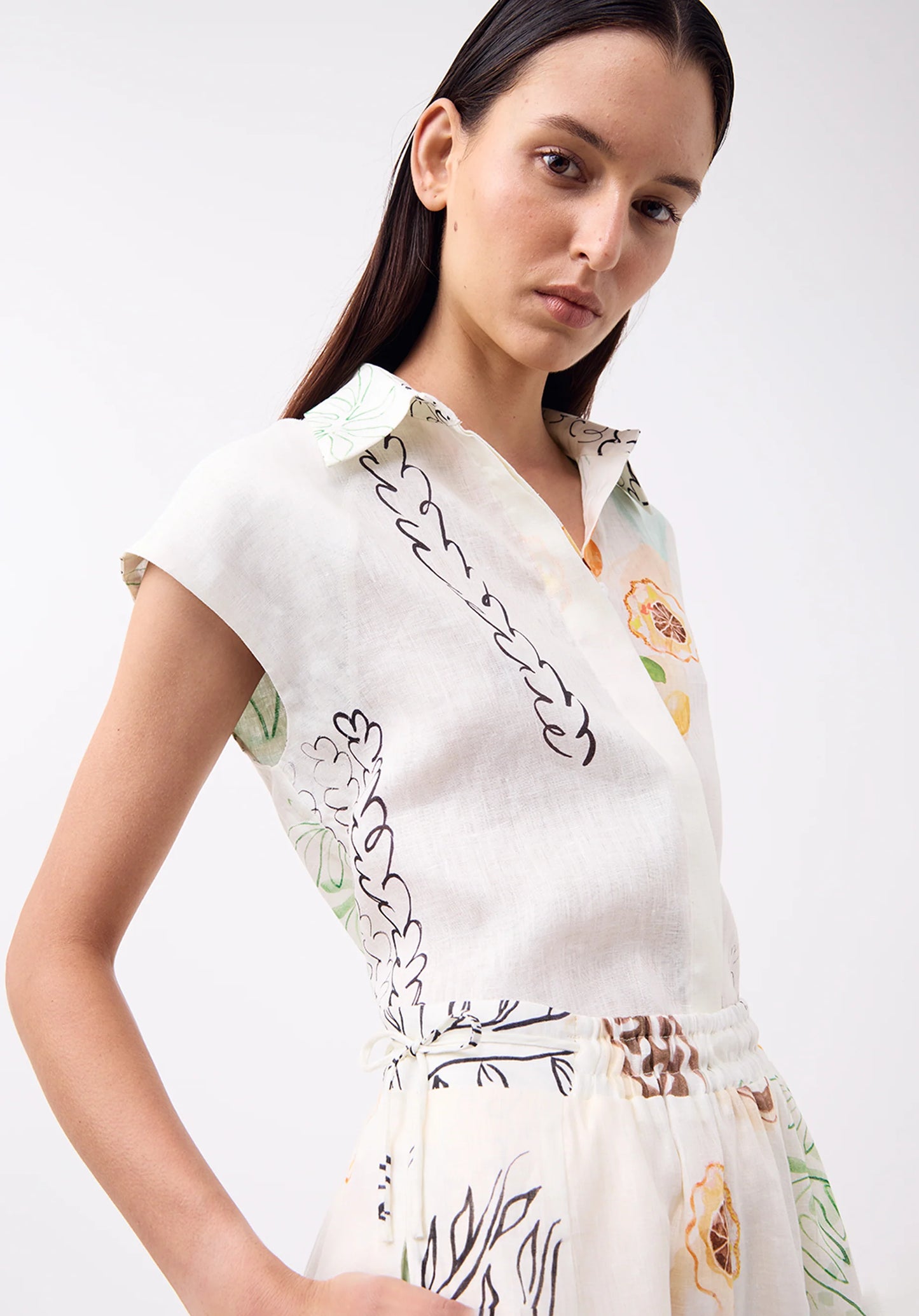 Maison Linen Shirt - Print