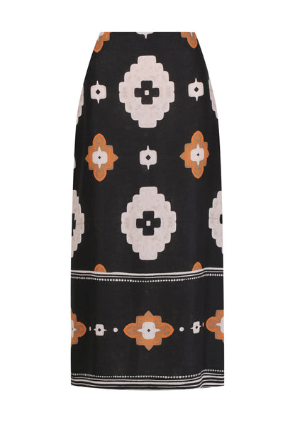 Navi Linen Skirt - Print