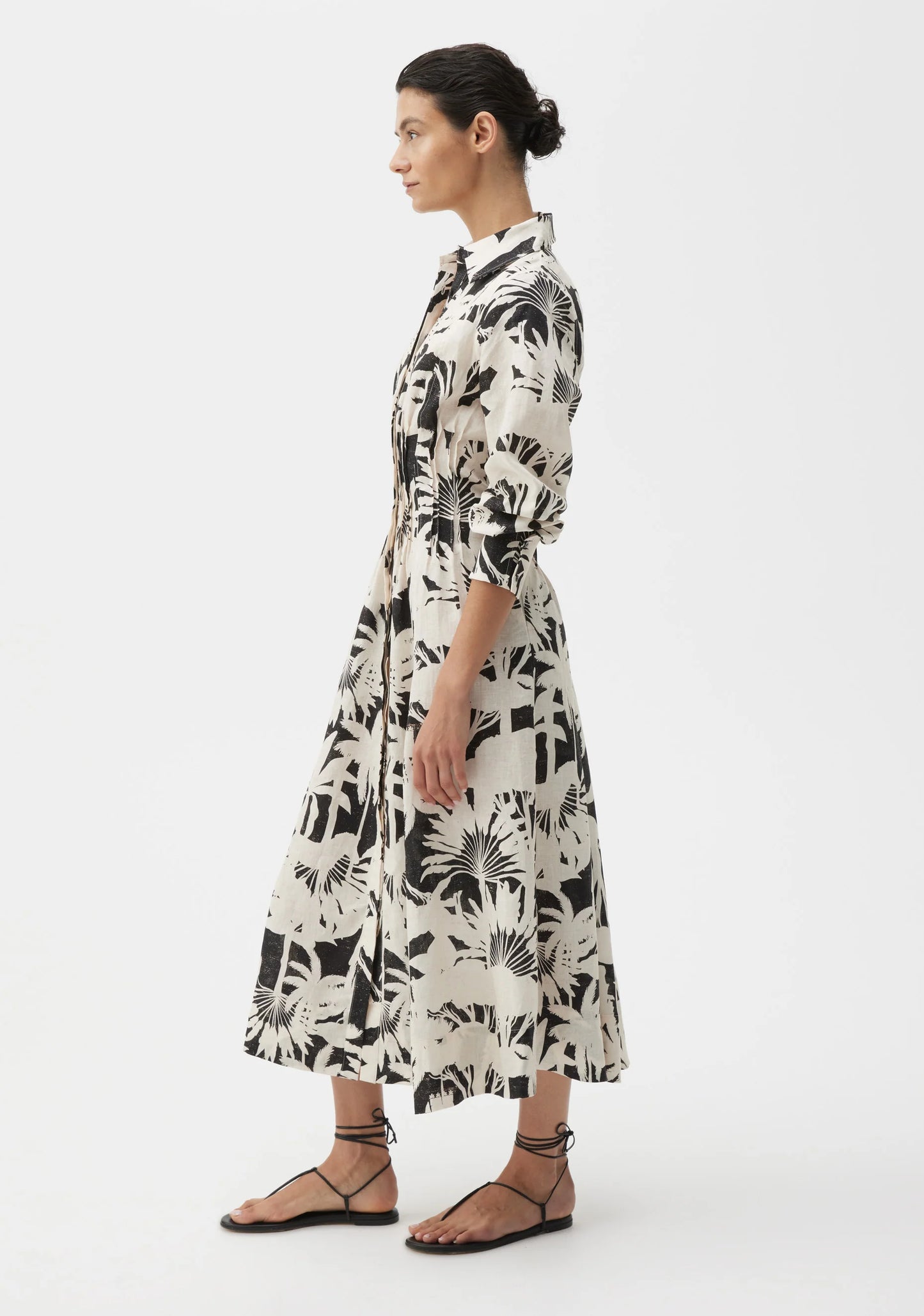 Savasi Linen Dress - Print